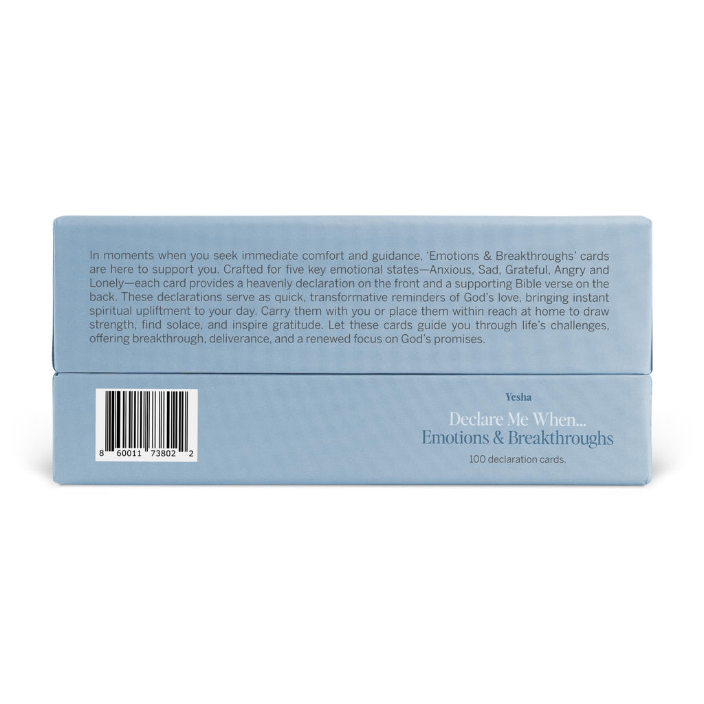 Christian Bible Verse & Declaration Cards – 100 Mini Scripture Cards for Spiritual Strength, Breakthrough, and Deliverance – Faith-Based Gift for Temptation, Depression, Hopelessness, and Inner Healing