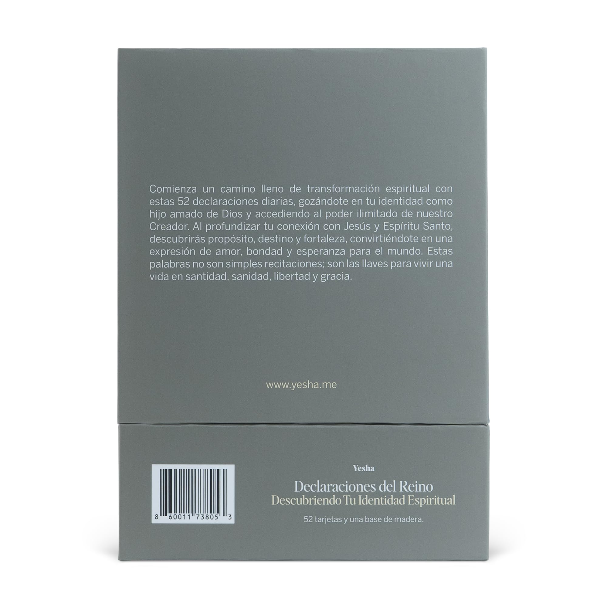 Yesha Set de Tarjetas Cristianas con Versículos y Afirmaciones para Hombres – 52 Tarjetas Diarias para Oración, Meditación y Crecimiento Espiritual – Regalo Espiritual, Positivo y Motivador