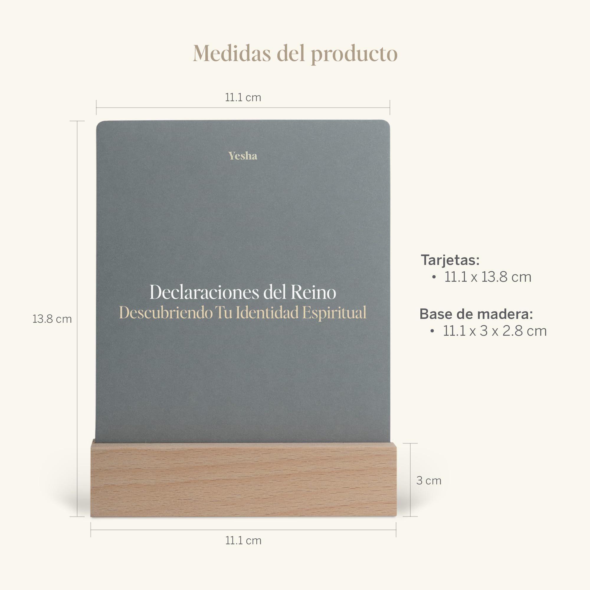 Yesha Set de Tarjetas Cristianas con Versículos y Afirmaciones para Hombres – 52 Tarjetas Diarias para Oración, Meditación y Crecimiento Espiritual – Regalo Espiritual, Positivo y Motivador