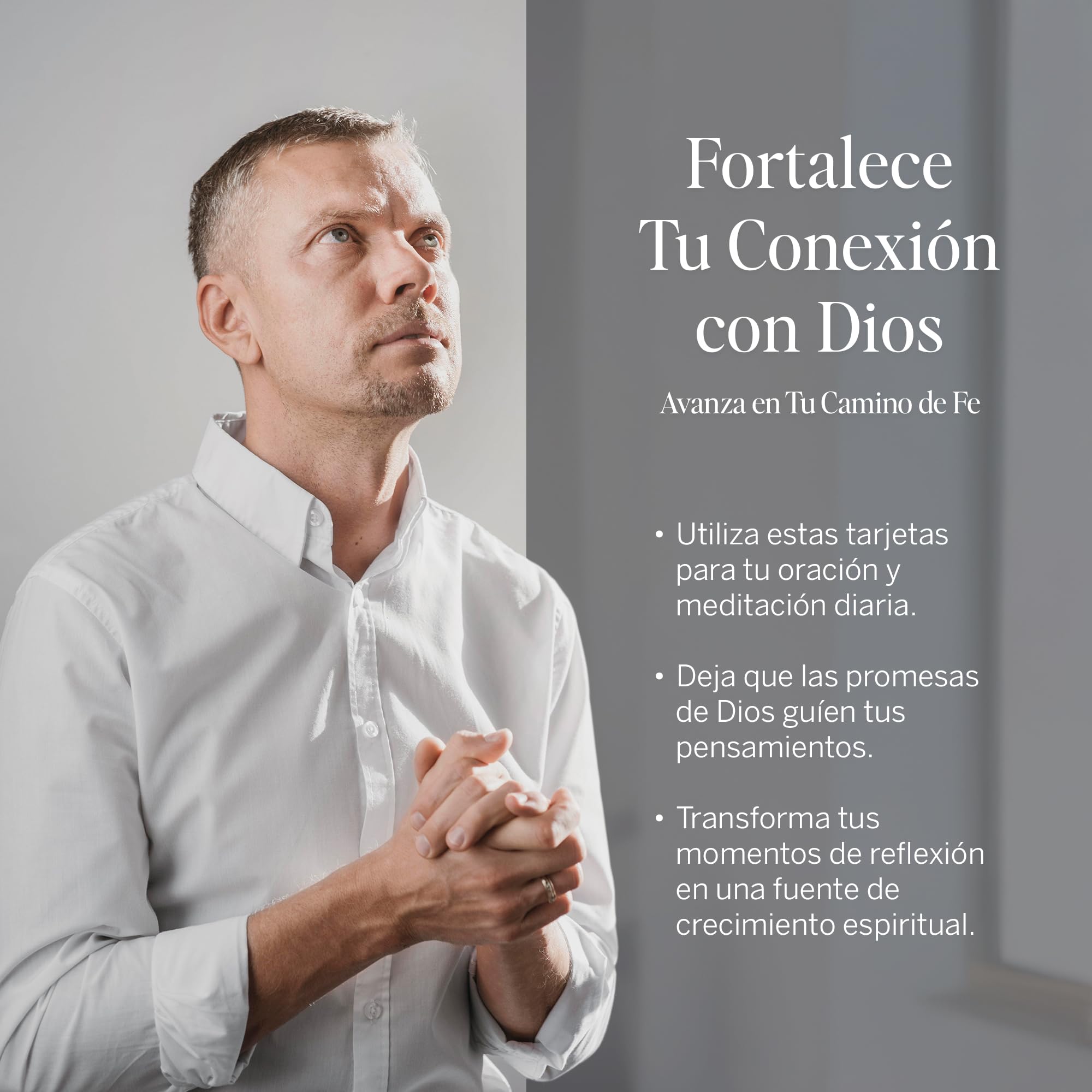 Yesha Set de Tarjetas Cristianas con Versículos y Afirmaciones para Hombres – 52 Tarjetas Diarias para Oración, Meditación y Crecimiento Espiritual – Regalo Espiritual, Positivo y Motivador