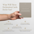 Christian Bible Verse & Affirmation Cards Box with Stand – 52 Daily Scripture Cards for Women & Men’s Prayer, Meditation, and Spiritual Growth – Inspirational Gift for Positive Faith and Encouragement