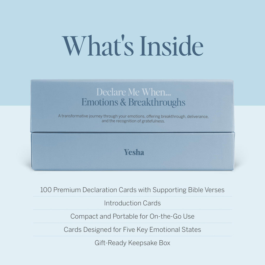 Christian Bible Verse & Declaration Cards – 100 Mini Scripture Cards for Spiritual Strength, Breakthrough, and Deliverance – Faith-Based Gift for Temptation, Depression, Hopelessness, and Inner Healing